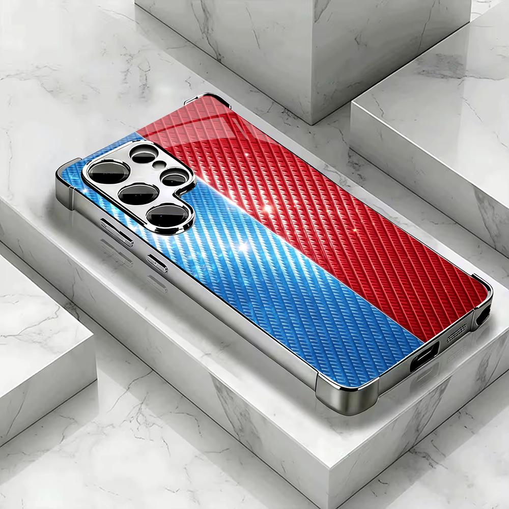 Phone Cases Quad Lock - جراب هاتف من ألياف الكربون باللونين