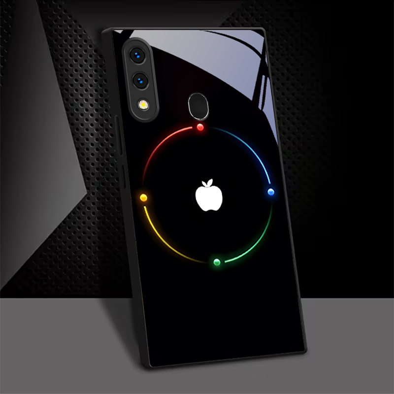 Phone Cases With Loop - غطاء هاتف من الزجاج الأسود بتصميم