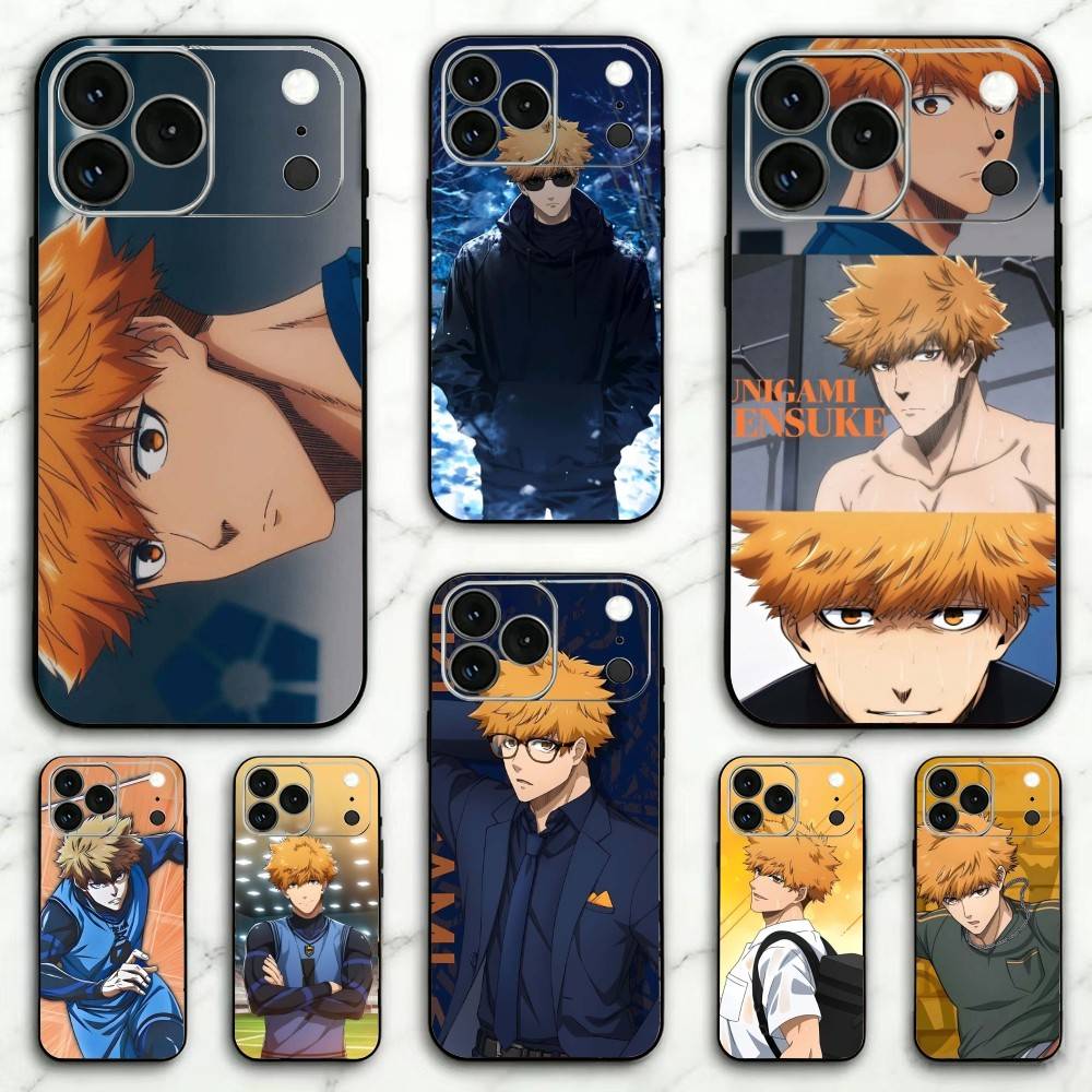Phone Cases Quad Lock - جراب هاتف سيليكون ناعم بتصميم Blue-Lock