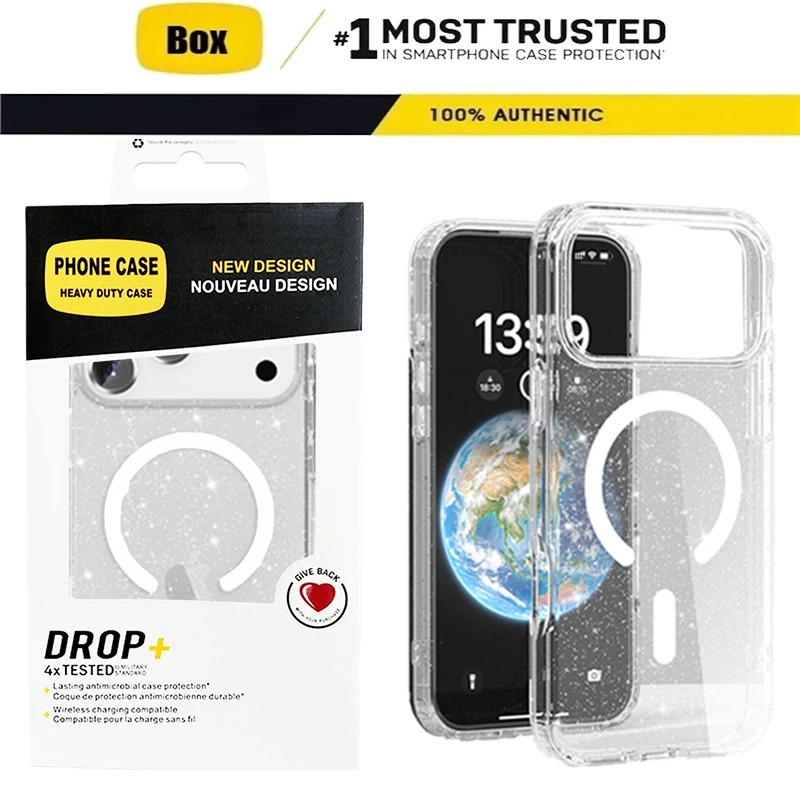 Rugged Armor Case - جراب حماية شفاف ومضاد للصدمات بتصميم