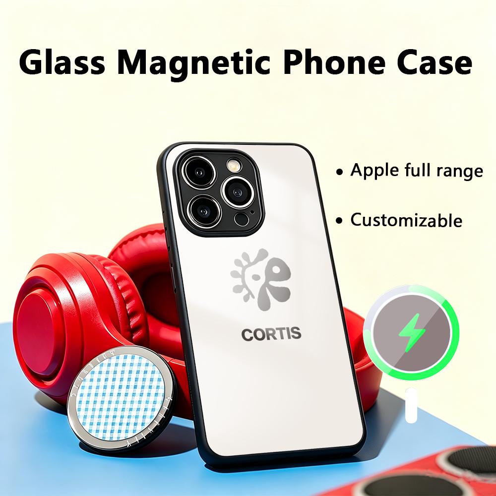 Phone Cases For Boys - جراب هاتف زجاجي مغناطيسي بتصميم فرقة
