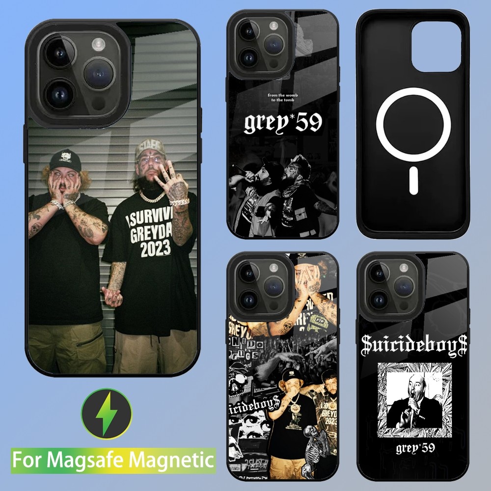 Phone Cases Pinterest - حافظة هاتف S-suecidideg59 لأجهزة iPhone Magsafe