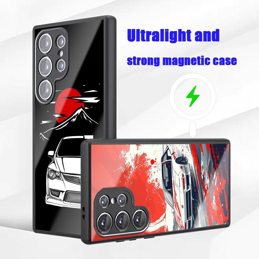 Phone Cases H&M - جراب هاتف رياضي JDM لهواتف سامسونج
