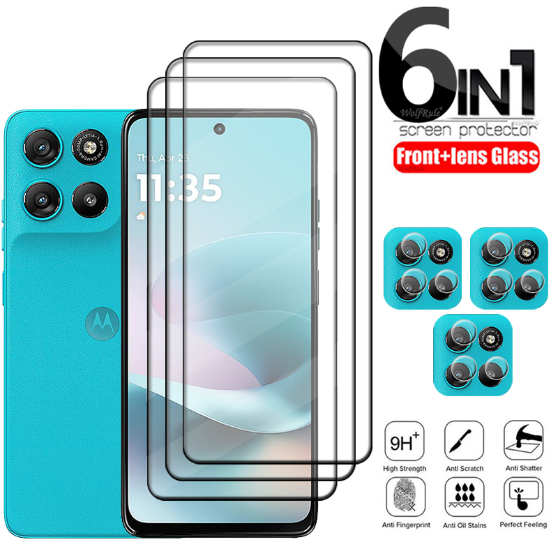 Phone Cases Moto G - واقي شاشة زجاجي 6 في 1