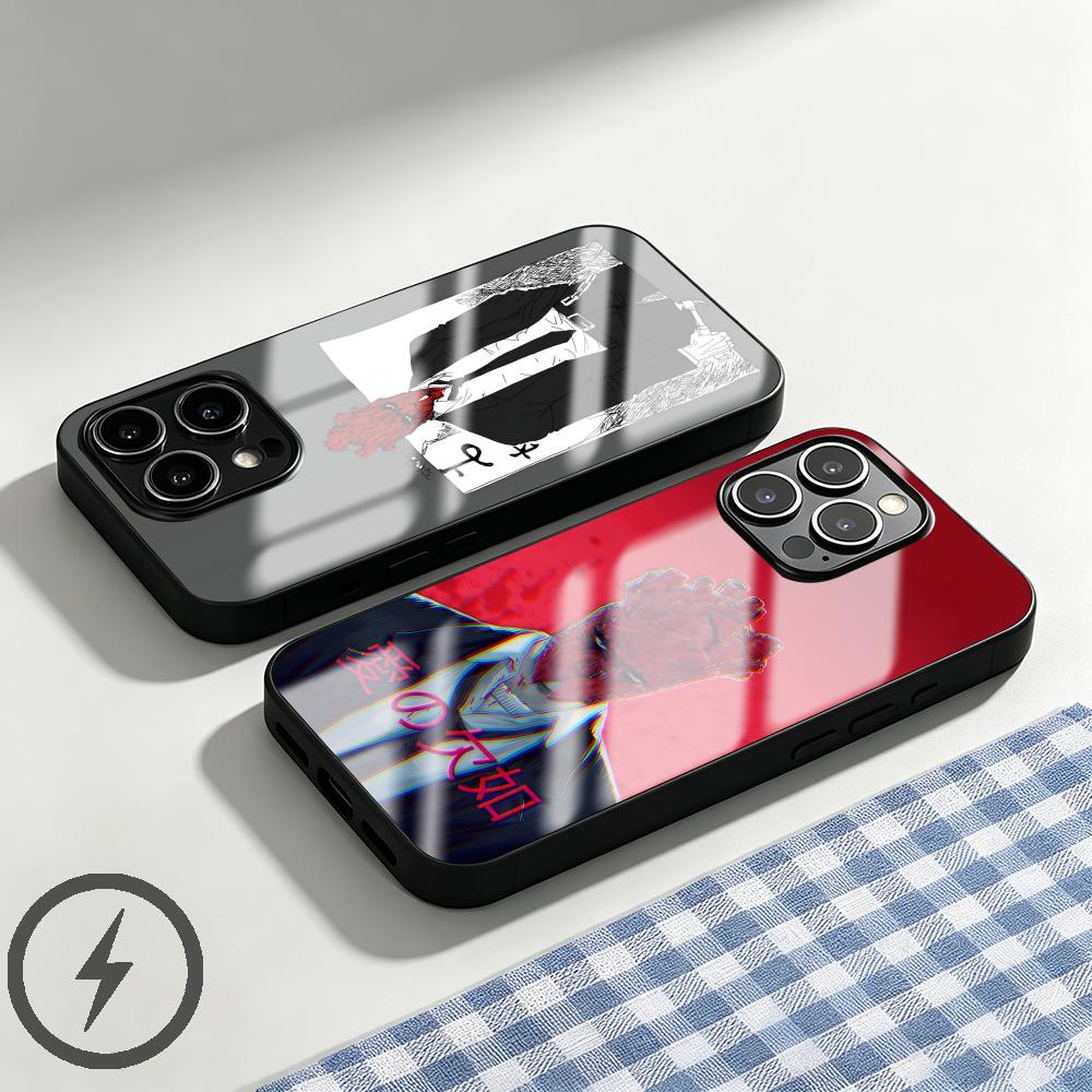 Phone Cases Xs - جراب هاتف أنمي دوروهيدورو زجاجي مغناطيسي