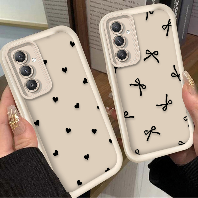 غطاء حماية أسود بتصميم قلب وعق - مراجعة Phone Cases Samsung Galaxy وسعره