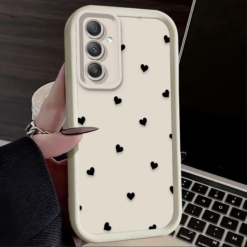 غطاء حماية أسود بتصميم قلب وعق - مراجعة Phone Cases Samsung Galaxy وسعره