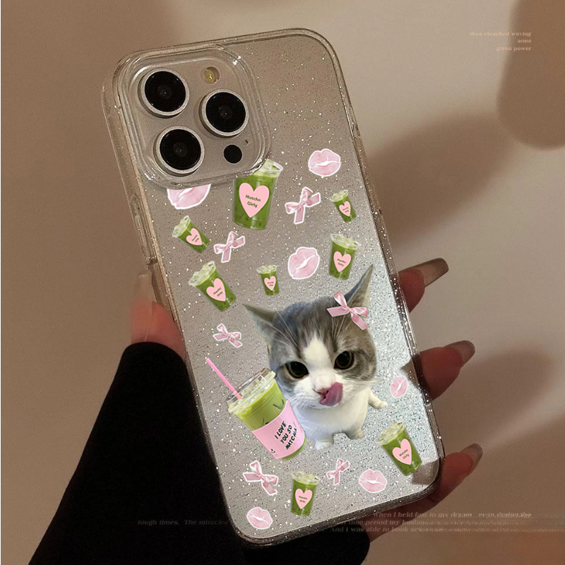 جراب هاتف لطيف بنمط قطة الماتش - مراجعة Phone Cases Pinterest وسعره