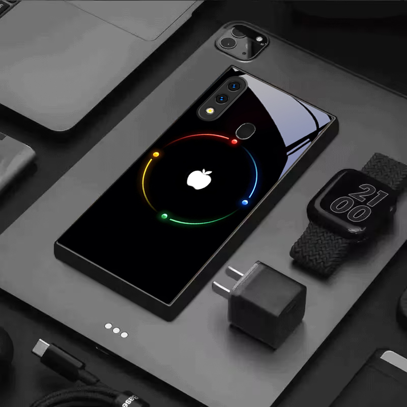 غطاء هاتف من الزجاج الأسود بتص - مراجعة Phone Cases With Loop وسعره