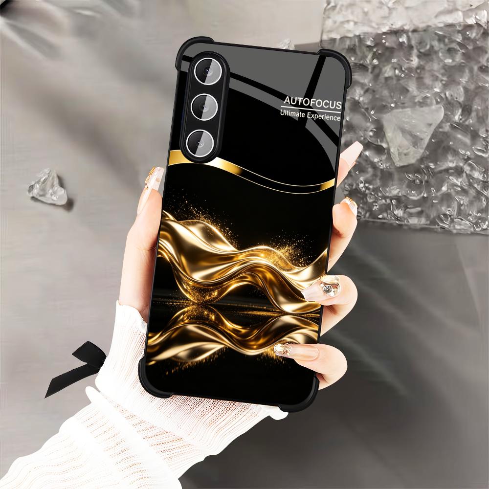 جراب هاتف فاخر ذهبي معدني للأع - مراجعة Phone Cases Quad Lock وسعره