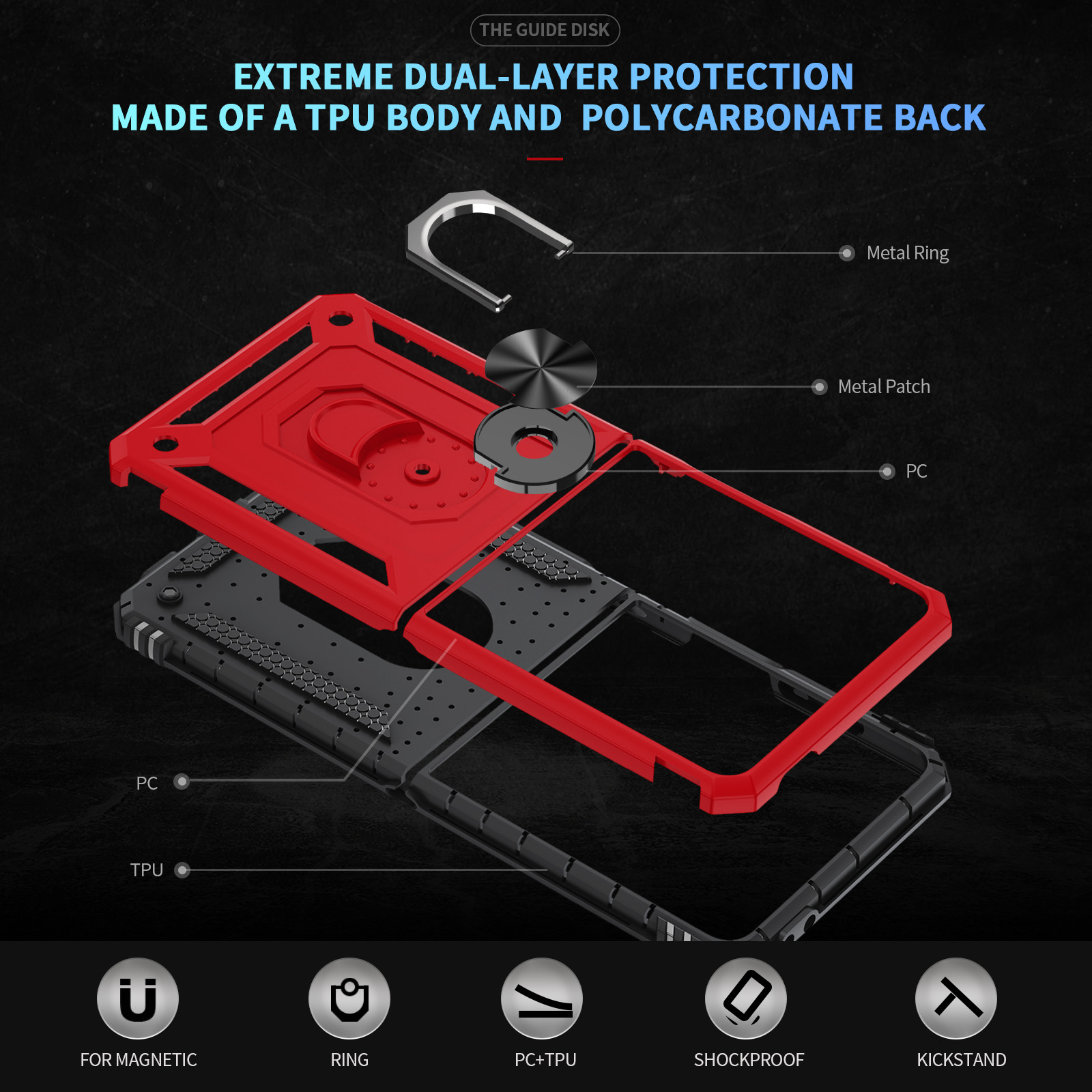 حافظة هاتف عسكرية مضادة للصدما - مراجعة Rugged Armor Case وسعره