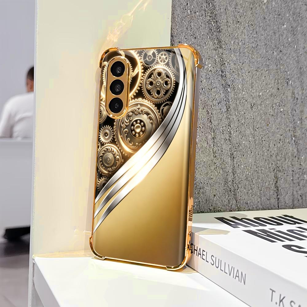 جراب هاتف ذهبي عتيق مزخرف بتصم - مراجعة Phone Cases Quad Lock وسعره