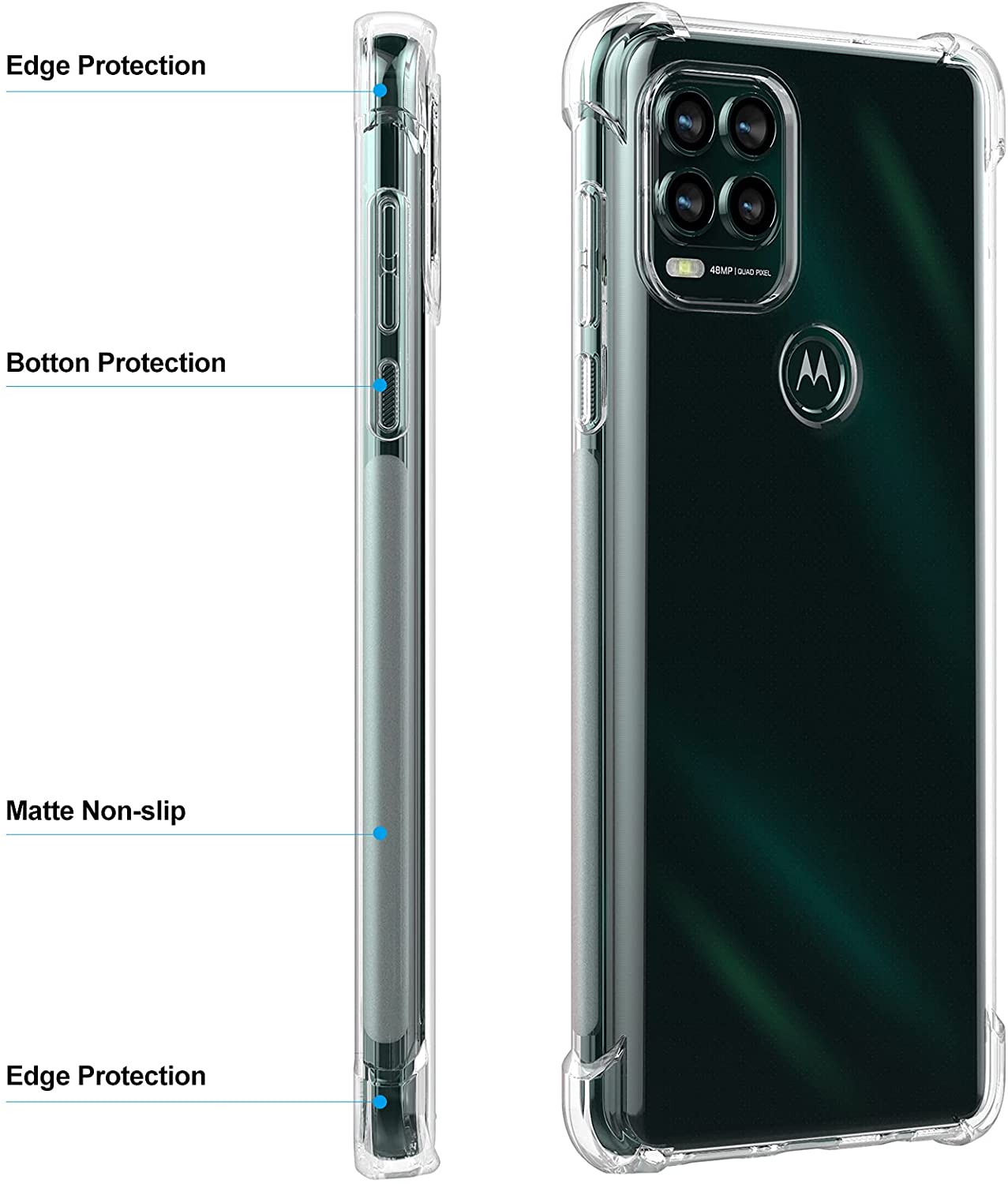 غطاء حماية شفاف مضاد للانزلاق  - مراجعة Phone Cases Moto G وسعره