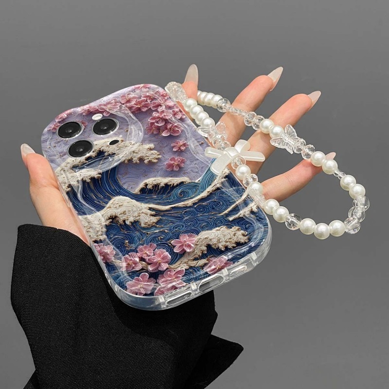 غطاء هاتف شفاف بتصميم موجي إبد - مراجعة Phone Cases With Charms وسعره