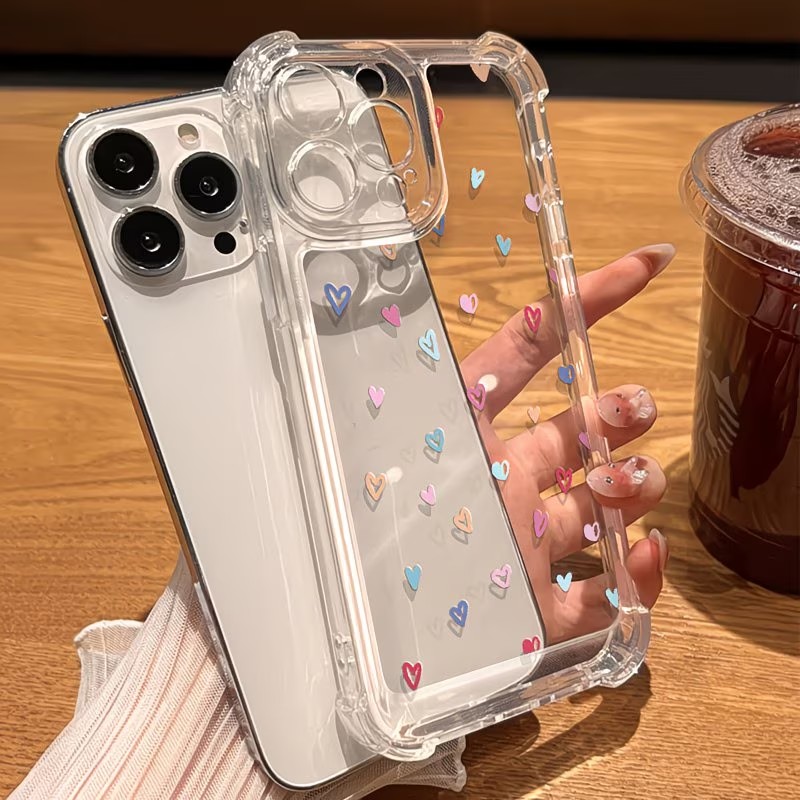 غطاء هاتف شفاف بزوايا ملونة عل - مراجعة Phone Cases Xs وسعره