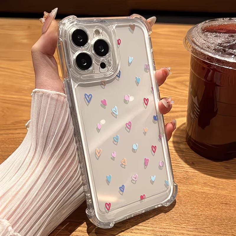 غطاء هاتف شفاف بزوايا ملونة عل - مراجعة Phone Cases Xs وسعره