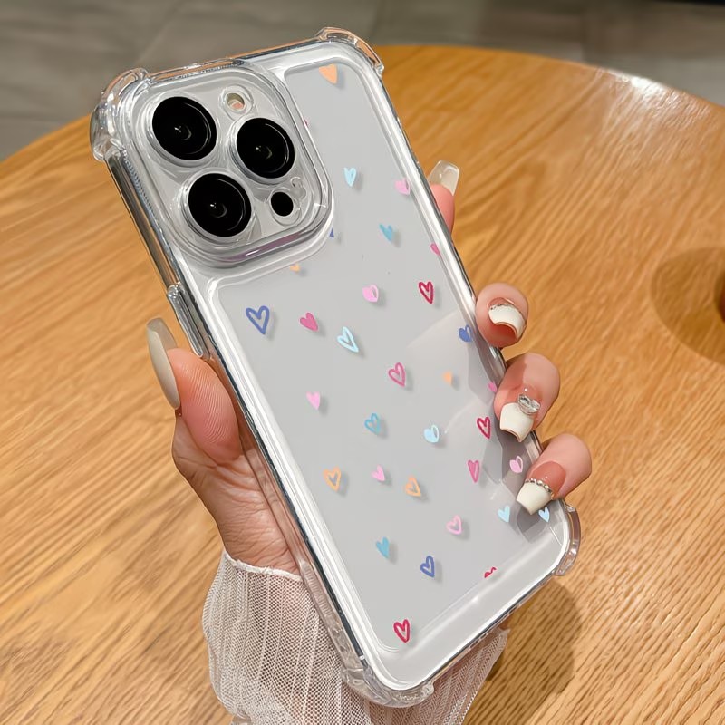 غطاء هاتف شفاف بزوايا ملونة عل - مراجعة Phone Cases Xs وسعره